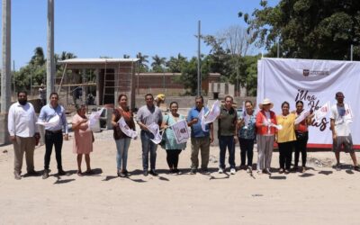 EL GOBIERNO DE ACAPONETA DA EL BANDERAZO DE INICIO A OBRAS DE MEJORAMIENTO PARA EL SERVICIO DE AGUA DE LA COLONIA EL CAMICHÍN.