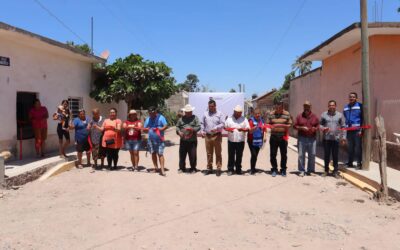 GOBIERNO DE ACAPONETA INAUGURA EMPEDRADO EN LA COMUNIDAD DE SAYULILLA.