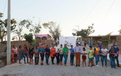 GOBIERNO DE ACAPONETA INAUGURA EMPEDRADO EN SECO DE LA CALLE PRINCIPAL DE LA LOMA DE SAN JOSÉ.