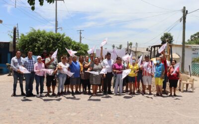 GOBIERNO DE ACAPONETA DIO EL BANDERAZO DE INICIO A OBRAS DE DRENAJE SANITARIO Y AGUA POTABLE EN LA COLONIA MAZATLANCITO.