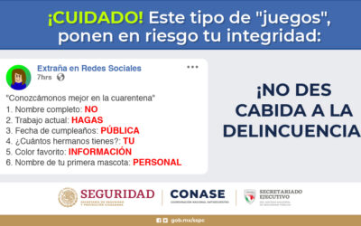 ¡Cuidado con este tipo de «juegos» que ponen en riesgo tu integridad!. ¡No des cabida a la delincuencia!.