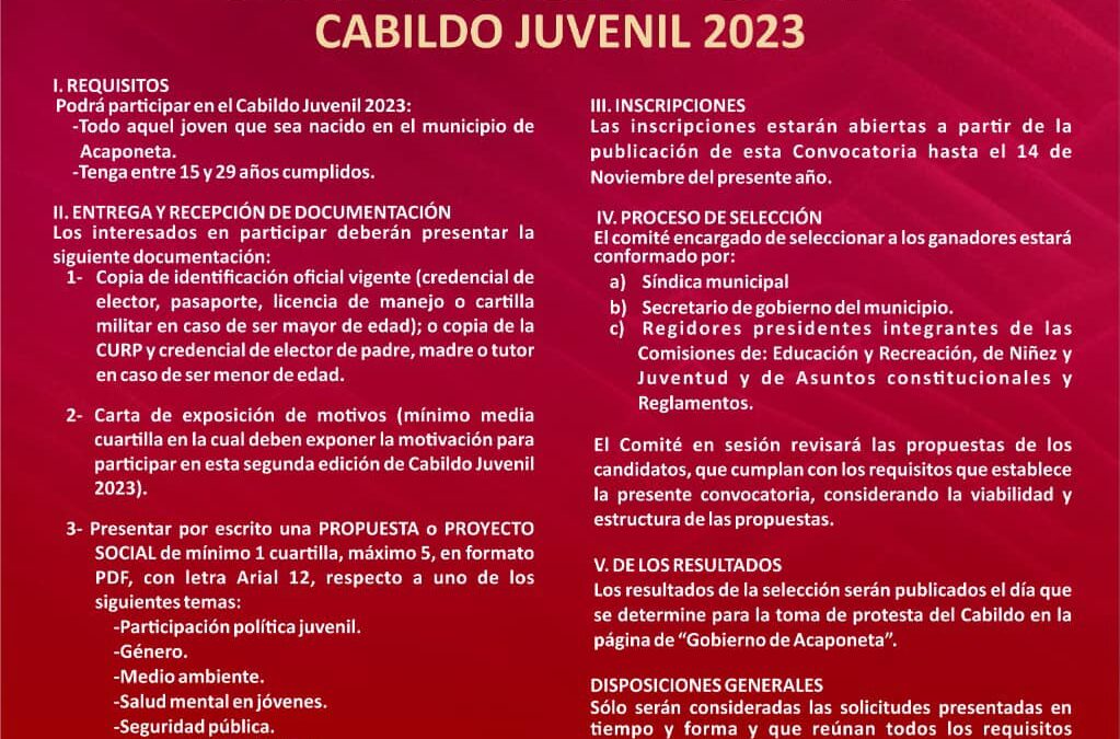 CABILDO JUVENIL 2023