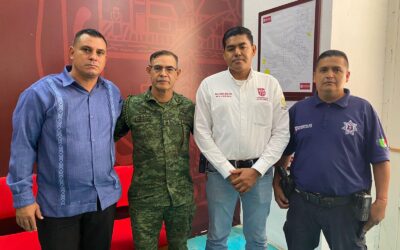 CONSOLIDA GOBIERNO DE ACAPONETA LABORES EN CONJUNTO CON EL 86 BATALLÓN DE INFANTERÍA.