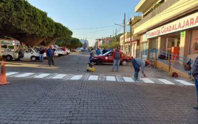 CONTINUA LA MEJORA DE SEÑALIZACIÓN PEATONAL EN LA CABECERA MUNICIPAL: