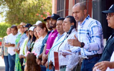 #OperativoVacacional|| Manuel Ramón Salcedo Osuna, presidente municipal, dio el banderazo de arranque del operativo vacacional 2025, acompañado de las diferentes corporaciones de seguridad.