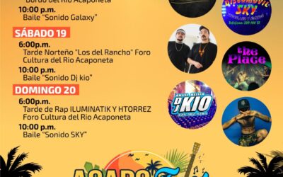 #Oficial|| Te presentamos el programa para estas vacaciones en #RioAcaponeta. AcapoFest 2025, ven y disfrútalo en familia. #AcaponetaLoNuestro #Vacaciones  #AcapoFest