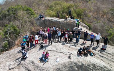 excursión a el cerro «El Cacahuatal», actividad coordinada por el Instituto Municipal del Deporte Acaponeta, Turismo Acaponeta y el Profesor Sabonim Marco Antonio Chávez García.
