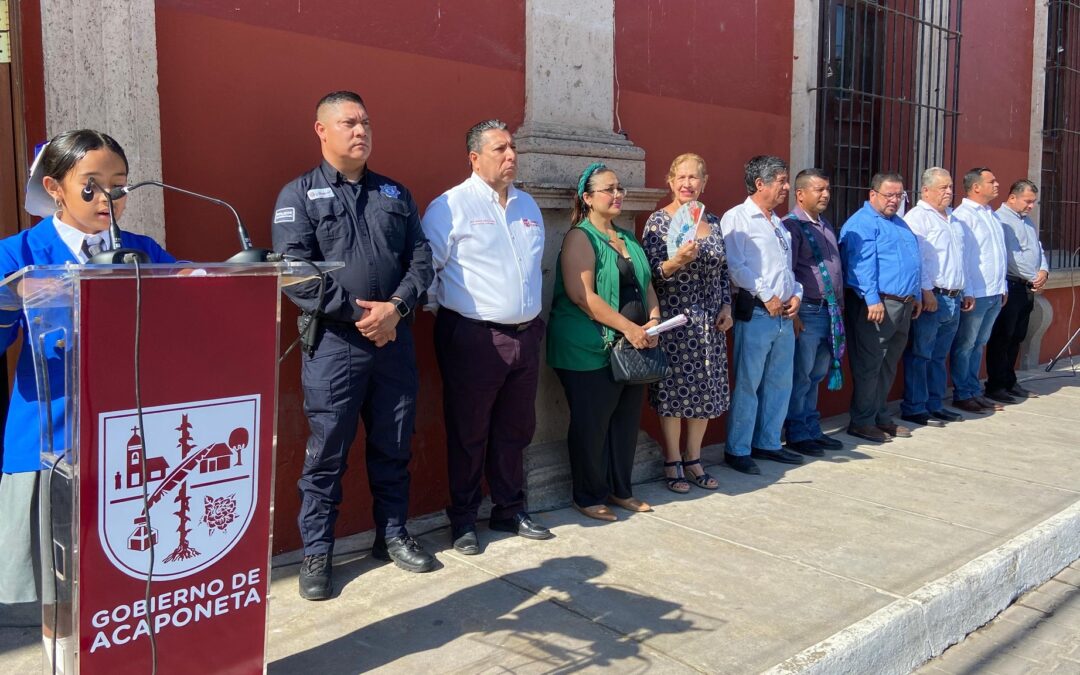 #ActoCívicoAcaponeta|| Conmemora Gobierno de Acaponeta el 163 Aniversario de la Batalla de Puebla.