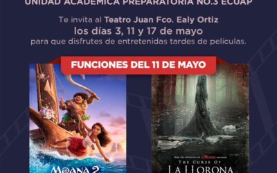FUNCIÓN DE CINE   La Escolta de Concurso de la Unidad Académica Preparatoria No. 3 ECUAP te invita a disfrutar de entretenidas tardes de películas.