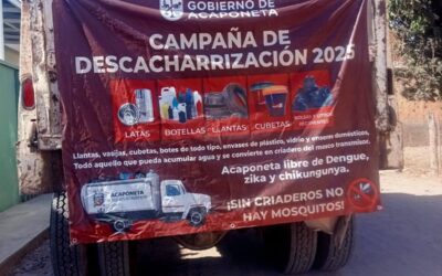 #DescacharrizaciónAcaponeta || La campaña de descacharrización del Gobierno de Acaponeta visitó La Piedra Ancha, El Llano de la Cruz y El Zapote.